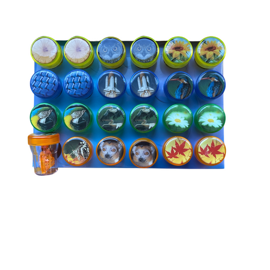 Kontaktlinsenbehälter mit Motiv